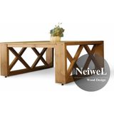 Neiwel Turkuaz Doğal Ahşap Ofis SEHPA-110-110 - Açık Ceviz
