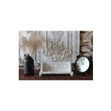 Neiwel Vintage Senna Eskitme Beyaz Ahşap Stand Raf