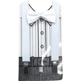 Nekibuki Bebek Çocuk Papyon Ve Pantalon Askısı Set Hediyeli Beyaz Beyaz Tek Ebat