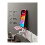Nekotex3D Çok Renkli Telefon Tutucu Tak-Çıkar Priz Üstü Şarj Rafı