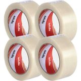 Nekuba Koli Bandı 4 Adet 45X100 Şeffaf (Gergedan) En 45MM, Uzunluk Net 100 Metre, Basınca ve Gerilim