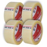 Nekuba Koli Bandı 4 Adet 45X100 Şeffaf (GERGEDAN) En 45mm, Uzunluk Net 100 metre, Basınca ve gerilime dayanıklıdır, 4'lü Paket