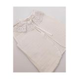 nelcollection 4 Katlı Müslin Bebek/Çocuk Yeleği,%100 Pamuk, Krem