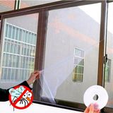 Neler Geldi Neler 100*150 cm Hazır Pencere Sinekliği 5 mt Bant Tak Çıkar Tül Kesilebilir Cırt Bantlı Sineklik