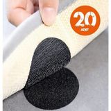 Neler Geldi Neler 20'li Halı Kaydırmaz Kilim Koltuk Örtüsü Sabitleyici Cırt Yıkanabilir Kendinden Yapışkanlı Ped 5 cm - Siyah - 5 x 5 cm