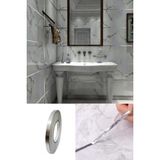 Neler Geldi Neler 5 Mm- 50 Metre Tuvalet Mutfak Banyo Fayans Mermer Arası Şerit Bant Gümüş Banyo Mutfak Bant