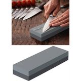Neler Geldi Neler Bıçak, Makas, Kesici Aletler Için Bileyici Çift Taraflı Bileme Taşı 120-320 Grit Size/15-5-2.5cm - Gri - Siyah