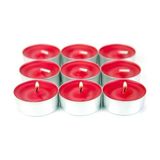 Neler Geldi Neler Dekoratif Yuvarlak Mini Tea Light Mum Kırmızı 50'li - 50 Adet