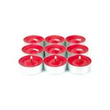 Neler Geldi Neler Dekoratif Yuvarlak Mini Tea Light Mum Kırmızı 50Li