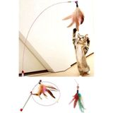 Neler Geldi Neler Kedi Oyuncağı Kedi Oyun Oltası Çelik 90 Cm Tüylü Kedi Oyuncağı Çelik Telli Kedi Oyun Tüyleri