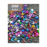 Neler Geldi Neler Mini Çatal Iğne 300 Adet 2 cm Renkli Çengelli Iğne Pratik ve Dayanıklı Sabitleyici 50 Li 6 Kutu
