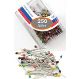 Neler Geldi Neler Neler Geldi Neler Çelik Eşarp Şal Iğnesi 250 Adet Toplu Iğne 32Mm Paslanmaz Mineli Karışık Renkli
