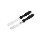 Neler Geldi Neler Paslanmaz Metal 2li Pasta Sıvama Bıçağı - Spatula Seti Kek Kazıyıcı Krema Yayma, Pasta Dekorasyonu
