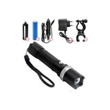 Neler Geldi Neler Profesyonel Şarjlı El Feneri Ledli+flashlight+zoom Özellikli+tüfek Aparatı 6 Parça Full Set