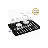 Neler Geldi Neler Siyah 40X30CM %100 Silikon Bulaşık Kurutma Matı Bulaşık Altlığı,bulaşık Kurutmalığı Bulaşık Pedi