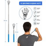 Neler Geldi Neler Uzayabilir Sırt Kaşıyıcı Masaj Aleti Teleskopik El Şeklinde Kaşıma Aparatı Taşınabilir Metal Pençe Kaşıyıcı - Renkli
