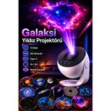 nelerbulurum 13 Diskli HD Galaksi Yıldız Projektörü Gece Lambası, Type-C, Zamanlayıcılı, Ayarlanabilir Açılı Renkli Aydınlatma Tavan Aydınlatma