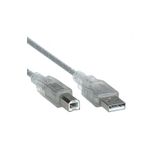 nelerbulurum 1,5 Metre Şeffaf Renkli Usb Yazıcı Printer Ara Kablosu Tüm Yazıcılara Uyumlu(hp Canon Lazer Epson)