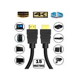 nelerbulurum 15 Metre Yüksek Kalite HDMİ KABLO Uydu Alıcısı Kablosu Tv Kablosu Ps pc kablosu-3D 4K ULTRA FULL HD