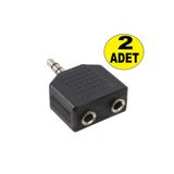 nelerbulurum 2 ADET Kulaklık çoğaltıcı AUX ÇOKLAYICI 3.5 MM STEREO ERKEK/3.5 MM 2 DİŞİ ÇEVİRİCİ JACK