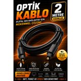 nelerbulurum 2 METRE Optik Ses Kablosu Toslink – Yüksek Kalite Dijital Ses & Hızlı Veri Transferi