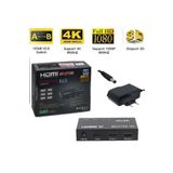 nelerbulurum 2 Port Çift Yönlü Hdmi Switch 4K-2K 1080P FULL HD Splitter Ekran Monitör Görüntü Çoğaltıcı