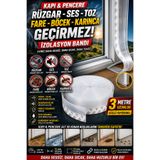 nelerbulurum Kendinden Yapışkanlı Kapı ve Pencere İzolasyon Bandı 3 Metre | Rüzgar, Ses, Toz, Fare, Böcek ve Karınca Geçirmez