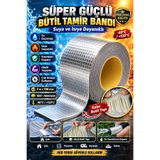 nelerbulurum Su Geçirmez Isıya Dayanıklı Butil Tamir Bandı 2 Metre x 9.5 Cm Su Sızdırmaz Su Kaçağı Kapatan – Alüminyum İzolasyon Bandı | Çatı,Boru,Pencere,Karavan,Tekne,Araba Çok Amaçlı Bant