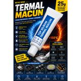 nelerbulurum Termal Macun 25g CPU GPU İşlemci Ekran Kartı Soğutucu Macunu Elektrik İletmez Beyaz2269