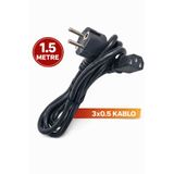 nelerbulurum YÜKSEK KALİTELİ 1,5 Metre Monitör Samsung Lg Tv Power Kablosu Güç Elektrik Kablosu 3X0.50 MM