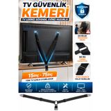 nelerbulurum Yüksek Kaliteli Tüm TV’lerle Uyumlu 15inç -75 İnç Arası 60 Kg Yük Kapasiteli TV Güvenlik Kemeri Devrilme Önleyici Çocuk Koruma Tv kilit TV Sabitleme Aparatı