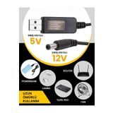 nelerbulurum YÜKSEK KALİTELİ USB TO DC 5.5*2.5MM UÇLU 12 VOLT - 1 AMPER 5 VOLT TO 12 VOLT ÇEVİRİCİ ADAPTÖR