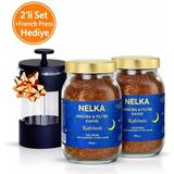Nelka Hindiba & Kafeinsiz Filtre Kahve - 150 G x 2 (French Press Hediye)