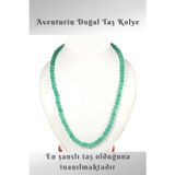 Nelleovana Aventurin Doğal Taş Kolye ( Tüm Şans Oyunlarında En Şanslı Taş Bilinir ) 6 Mm ( Aa Kalite )