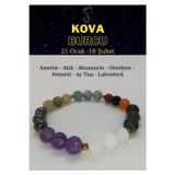Nelleovana Kova Burcu Bilekliği Ametist, Labradorit, Obsidyen, Hematit, Akik, Akuamarin, Aytaşı