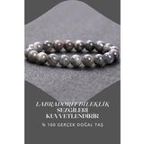 Nelleovana Labradorit Doğal Taş Bileklik 8 Mm ( Sezgileri Kuvvetlendirir ) Aa Kalite