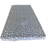 Nelson Bebek Yatağı 60X120X6 cm Vip Oyun Parkı Sünger Yatak-Gri Yıldız - 60 x 120 cm
