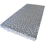 Nelson Çocuk Yatağı 60X120X6 cm Vip Oyun Parkı Sünger Yatak Bebek Yatağı-Gri Yıldız - 60 x 120 cm