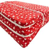 Nelson Katlanır Minder Süngerli Katlanır Yer Minderi Taşınabilen Tek Kişilik 80 x 180 Kırmızı Yıldız 6 cm - 80 x 180 x 6 cm