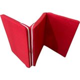 Nelson Katlanır Yatak Yer Yatağı Sünger Yatak Taşınabilen Tek Kişilik 80X180 Kırmızı-6 cm - 110 x 200 cm