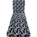 Nelson Katlanır Yer Yatağı ve Tek Kişilik Sünger Katlanır Minder Yatak 55X165 cm 3 Cm-Siyah Tüy - 55 x 170 cm