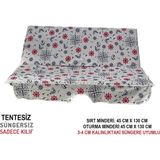 Nelson Süngersiz Salıncak Minder Seti (2 Kişilik) Kılıf-Marin