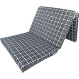 Nelson Vip Katlanır Yer Yatağı (8 cm Kalın)Sünger Yatak 80X180X8 Cm-Gri Pano - 80 x 180 cm
