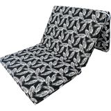 Nelson Vip Katlanır Yer Yatağı (8 cm Kalın)Sünger Yatak 80X180X8 Cm-Siyah Tüy - 80 x 180 cm