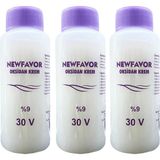 Nemere 3 Adet Oksidan Krem Saç Boya Sıvısı 9'luk 30 Volüme 60 ml