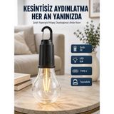 Nemere 3 Farklı Mod Led'li Şarjlı Asma Kancalı Kamp Lambası Taşınabilir Ampul - Renkli - standart