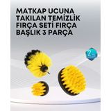 Nemere 3’lü Matkap Ucu Temizlik Fırçası Seti Çok Amaçlı - Çok Renkli