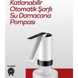 Nemere 8000 Mah USB Şarjlı Su Pompası | Tek Tuşla Başlat/durdur | Cam Damacana Uyumlu | Enerji Tasarru