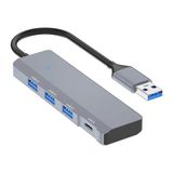 Nemere Ally ADS-309A 4in1 USB To USB + Type-C Hub Adaptör Çevirici Dönüştürücü ÇOĞALTICI-(5775)