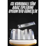 Nemere Araç Güneşlik Koruyucu Cam Güneşliği Otomobil Güneşlikleri Katlanabilir - Renkli - standart